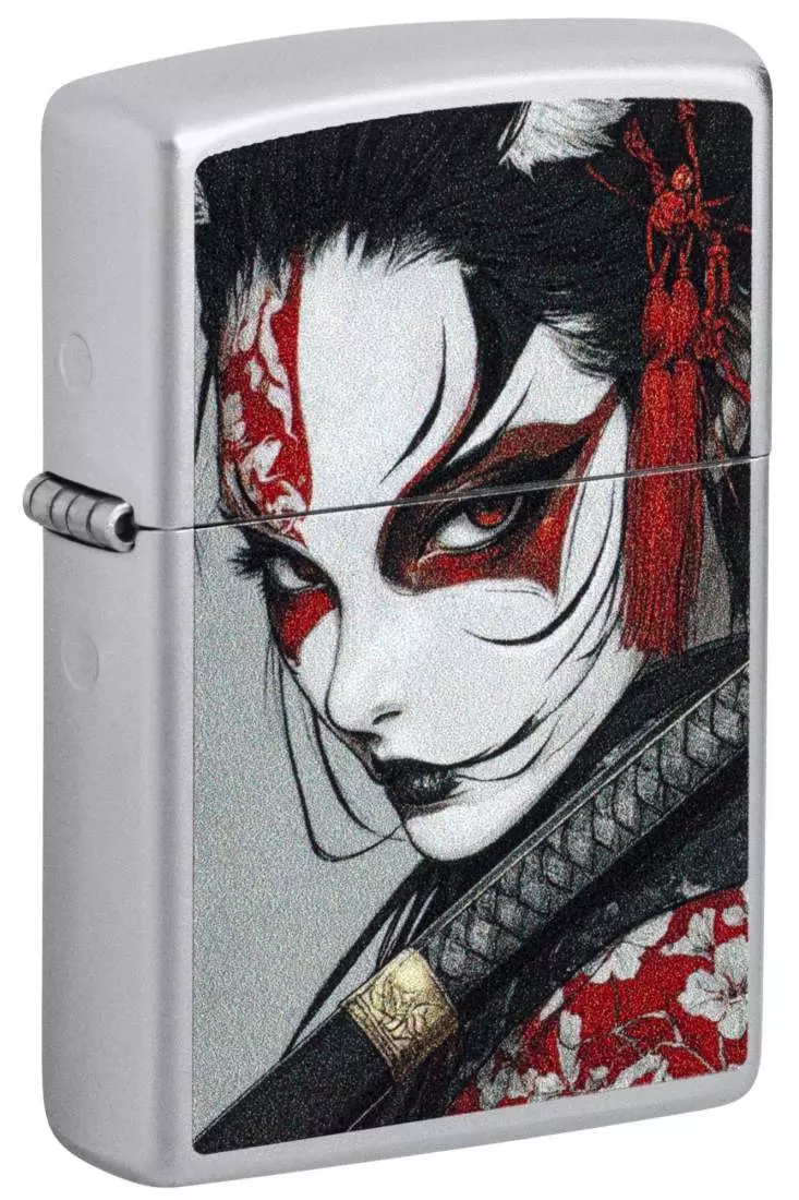 Produktbild: Zippo Samurai Woman Chrom satin Feuerzeug 60007516