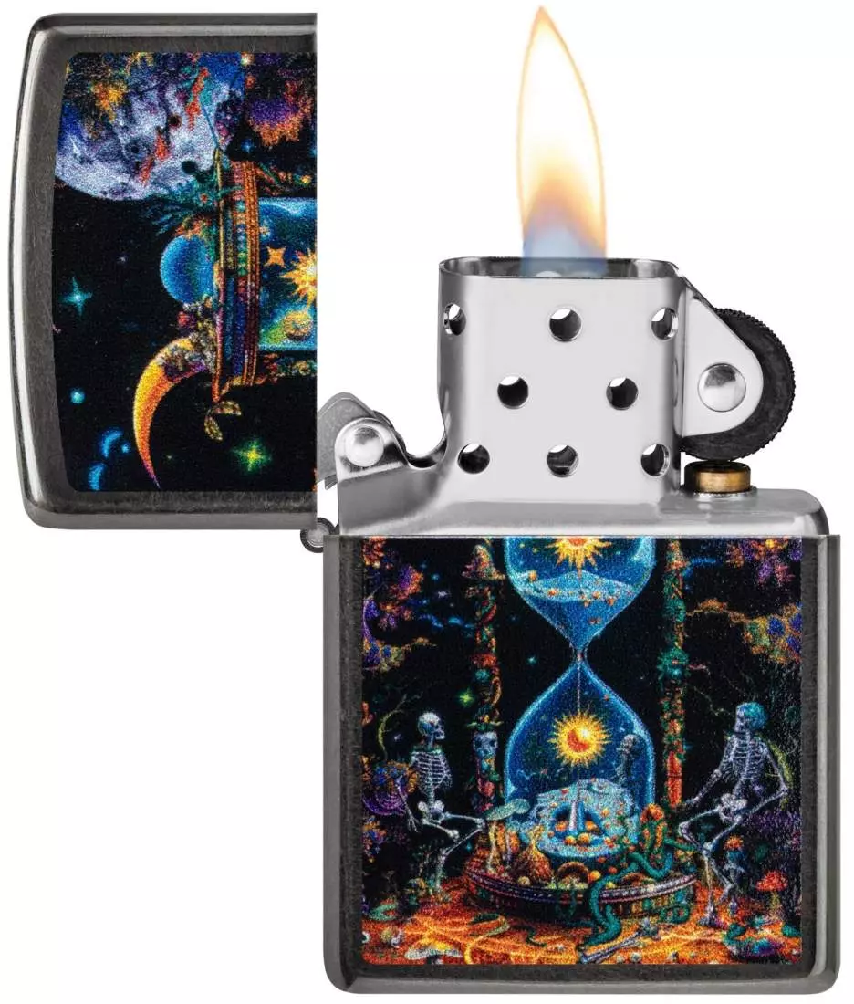 Produktbild: Zippo Sand of Time Grey Feuerzeug offen