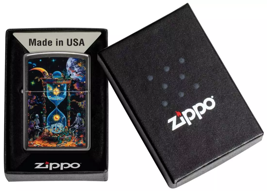 Produktbild: Zippo Sand of Time Grey Feuerzeug Verpackung