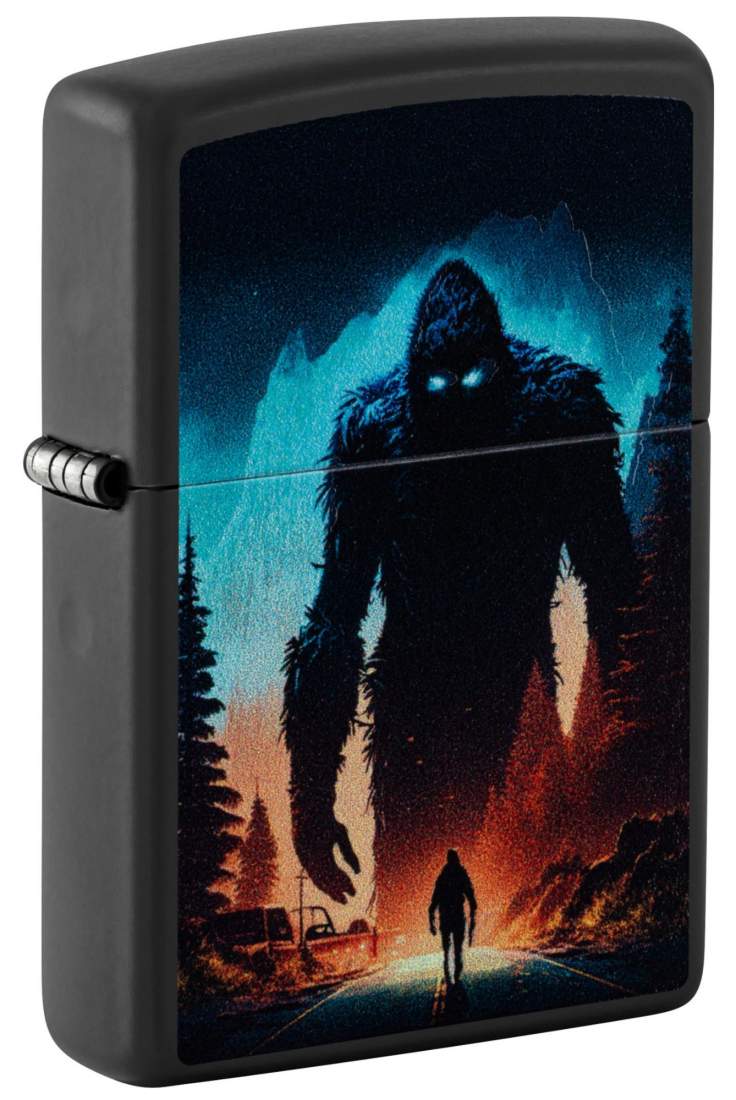 Produktbild: Zippo Sasquatch Black Light schwarz Feuerzeug