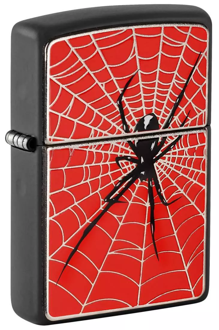 Produktbild: Zippo Spider Web Red schwarz Spinne Emblem rot 2008088