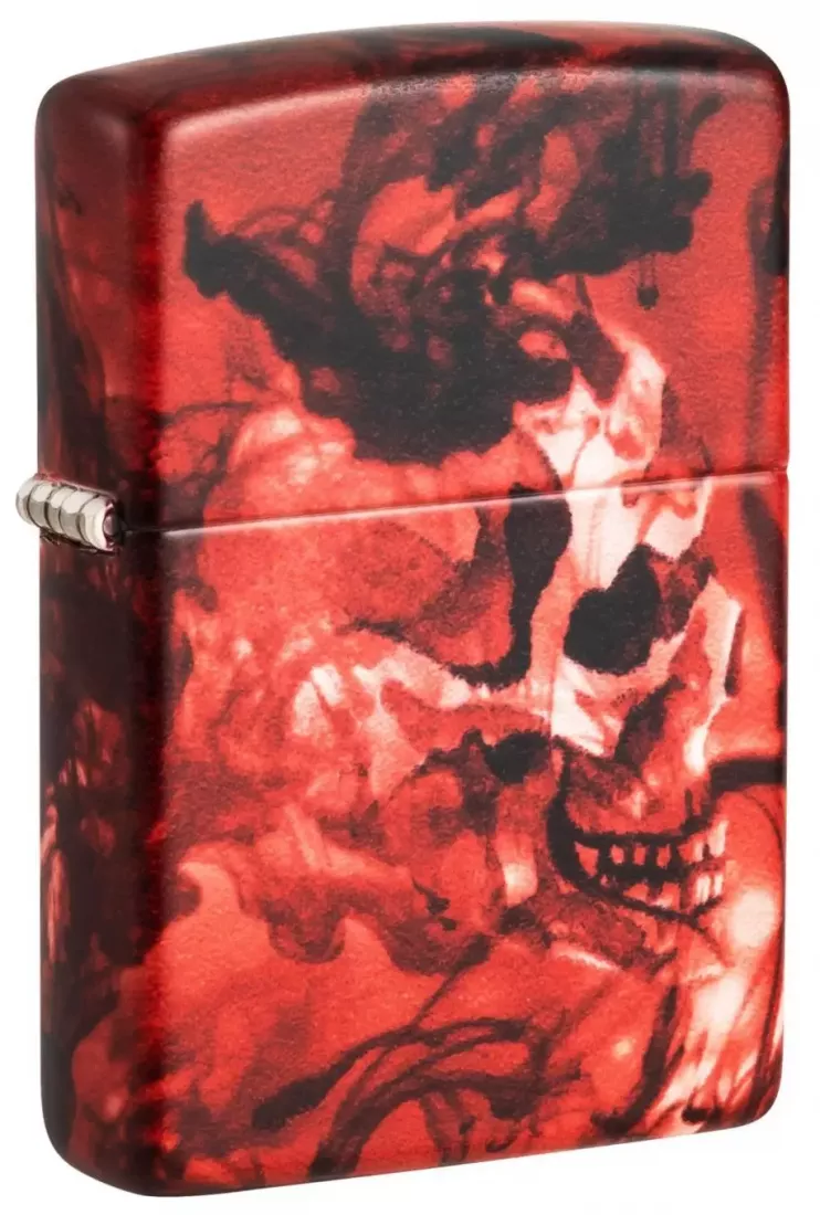 Produktbild: Zippo Spooky Skulls Totenköpfe rundherum bedruckt Feuerzeug