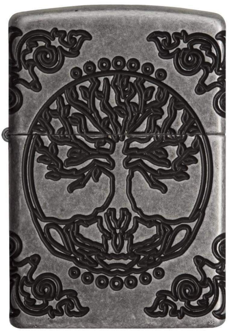 Produktbild: Zippo Tree of Life silbern antik Armor Case