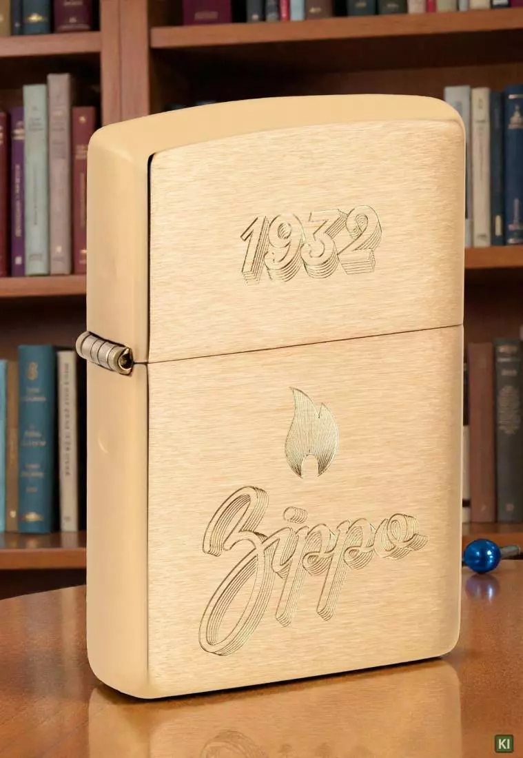 Produktbild: Zippo Vintage mit Gravur Messing Feuerzeug Szene