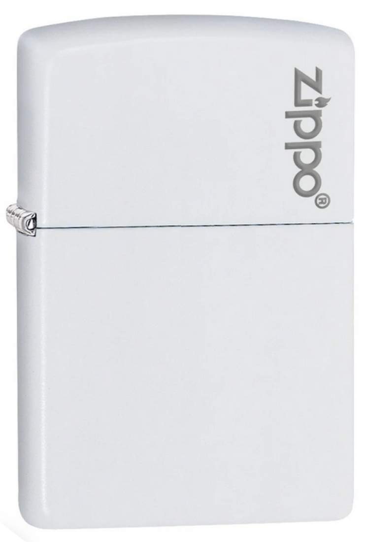 Produktbild: Zippo White Matte Basismodell weiß mit Logo Feuerzeug