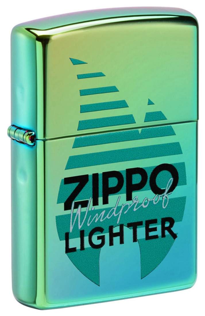 Produktbild: Zippo Windproof Lighter Teal poliert mit Logo Feuerzeug