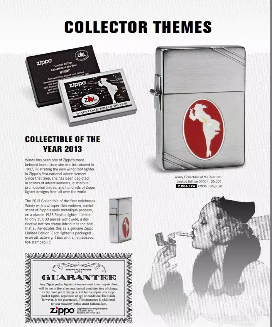 Produktbild: Zippo Windy Collectible of The Year 2013 Katalog 2013