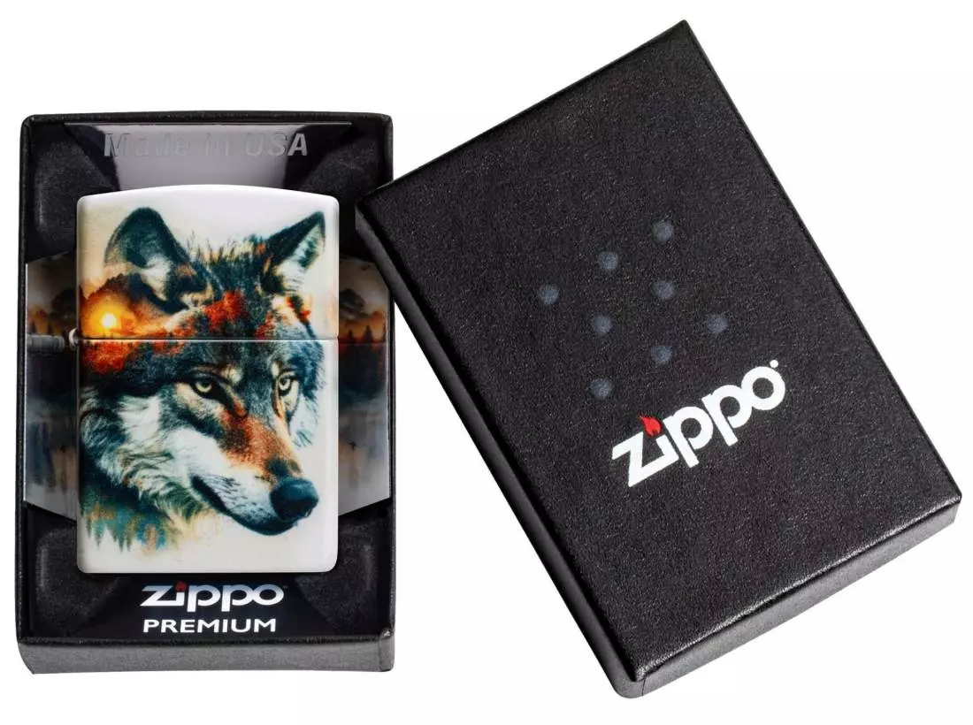 Produktbild: Zippo Wolf and Mountain Feuerzeug Verpackung