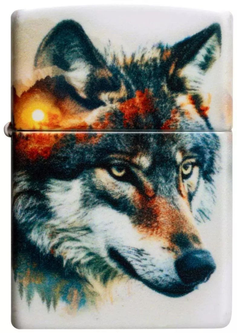 Produktbild: Zippo Wolf and Mountain Feuerzeug vorne