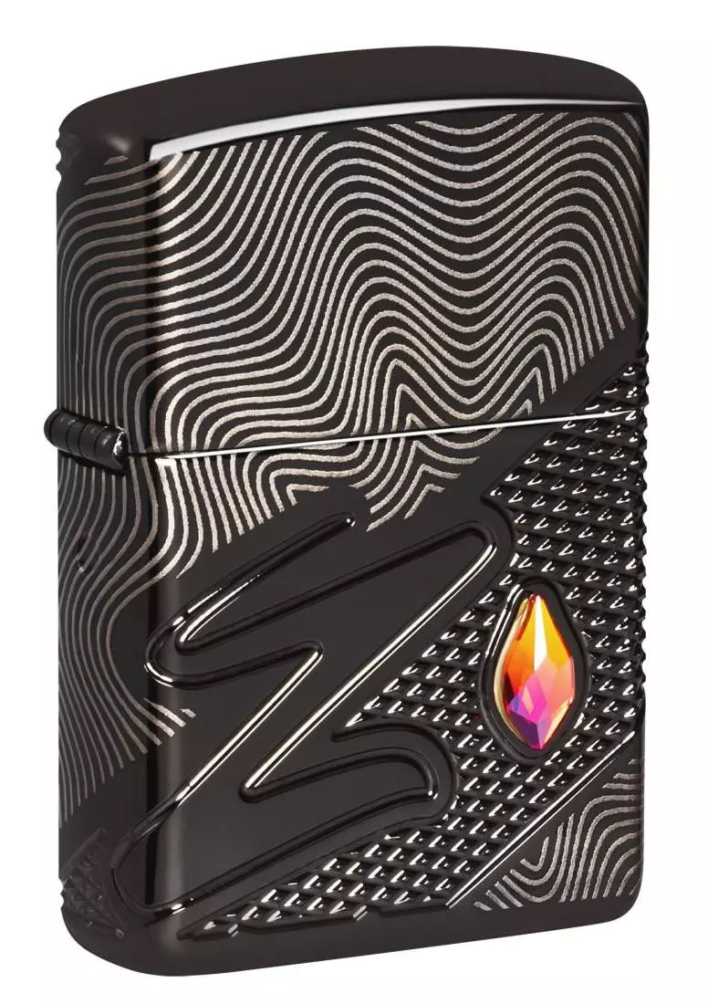 Produktbild: Zippo Z-Pattern Crystal Armor Case schwarz 60007720