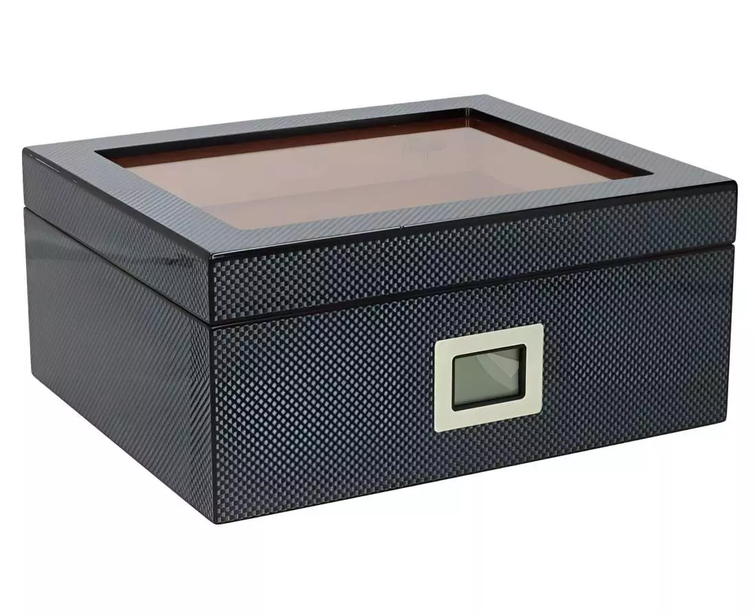 Produktbild: Angelo Humidor Carbon-Design 9200054 seitlich