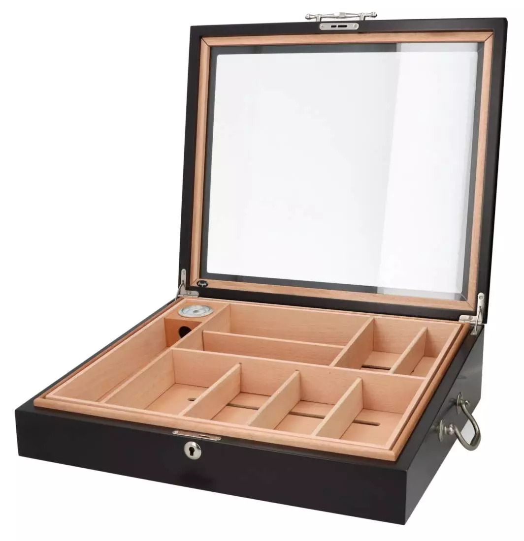 Produktbild: Angelo Gastrohumidor schwarz offen