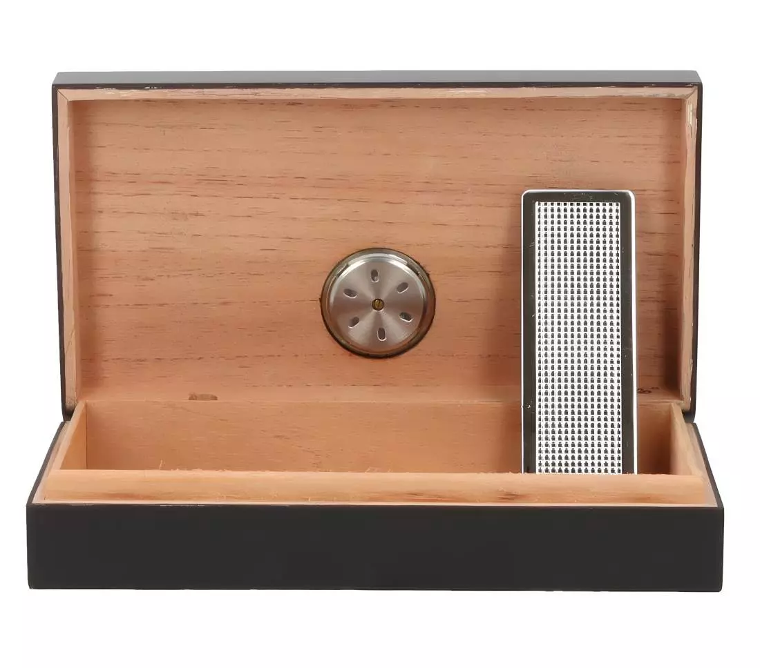 Produktbild: Angelo Humidor schwarz matt mini vorne