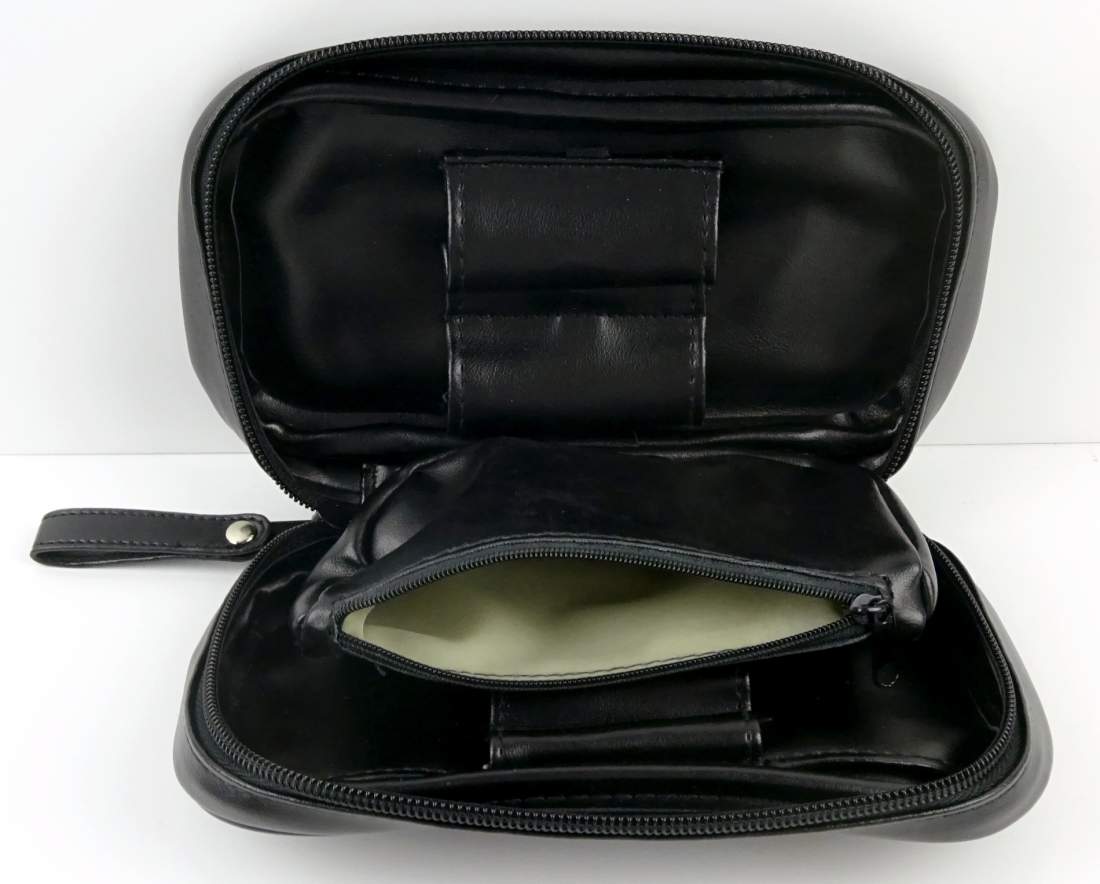 Produktbild: Angelo Pfeifentasche schwarz 2 Pfeifen