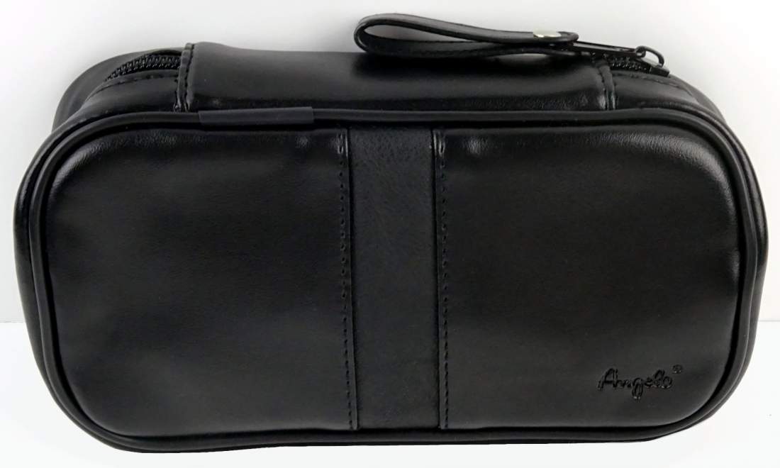 Produktbild: Angelo Pfeifentasche schwarz 2 Pfeifen