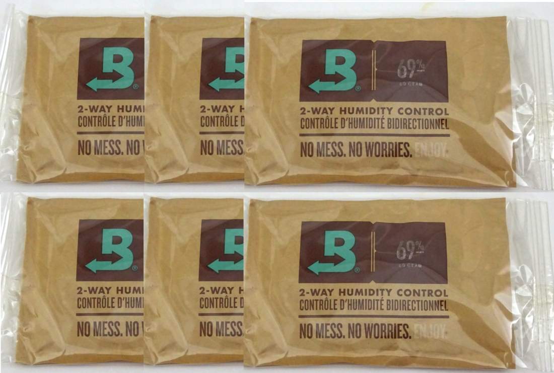 Produktbild: Boveda Set 6x Humidipak 2-way Humidifer groß 69%