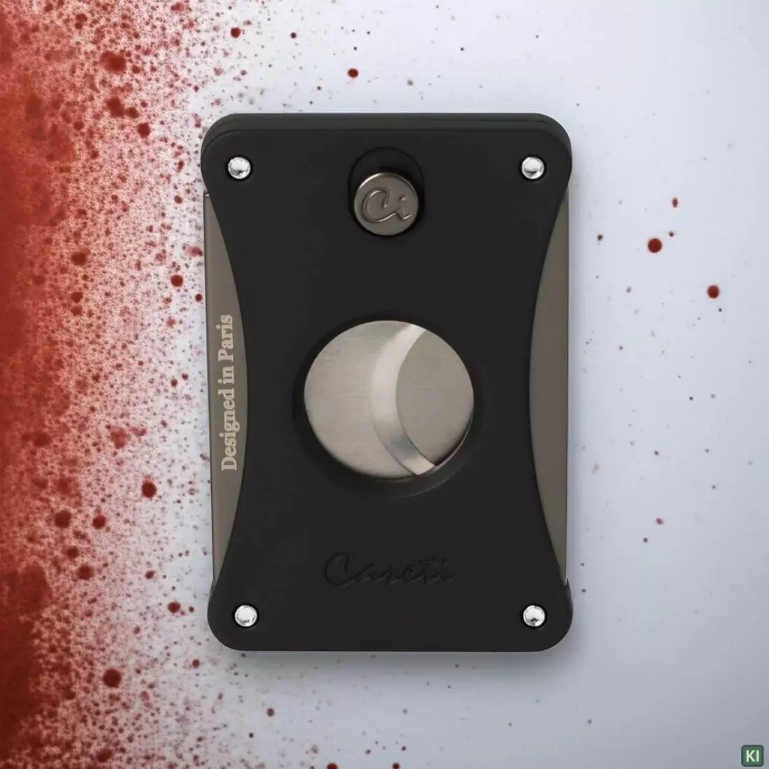 Produktbild: Caseti Paris Zigarrencutter schwarz anthrazit farbenfroh