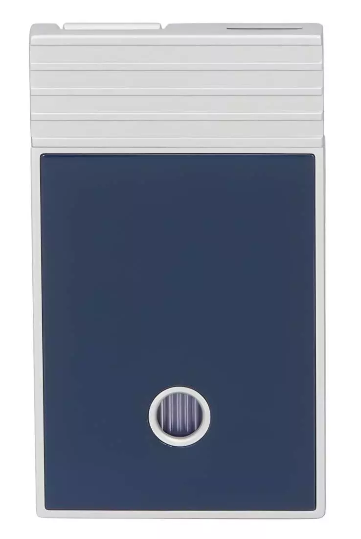 Produktbild: Caseti Paris Feuerzeug dunkelblau silber hinten