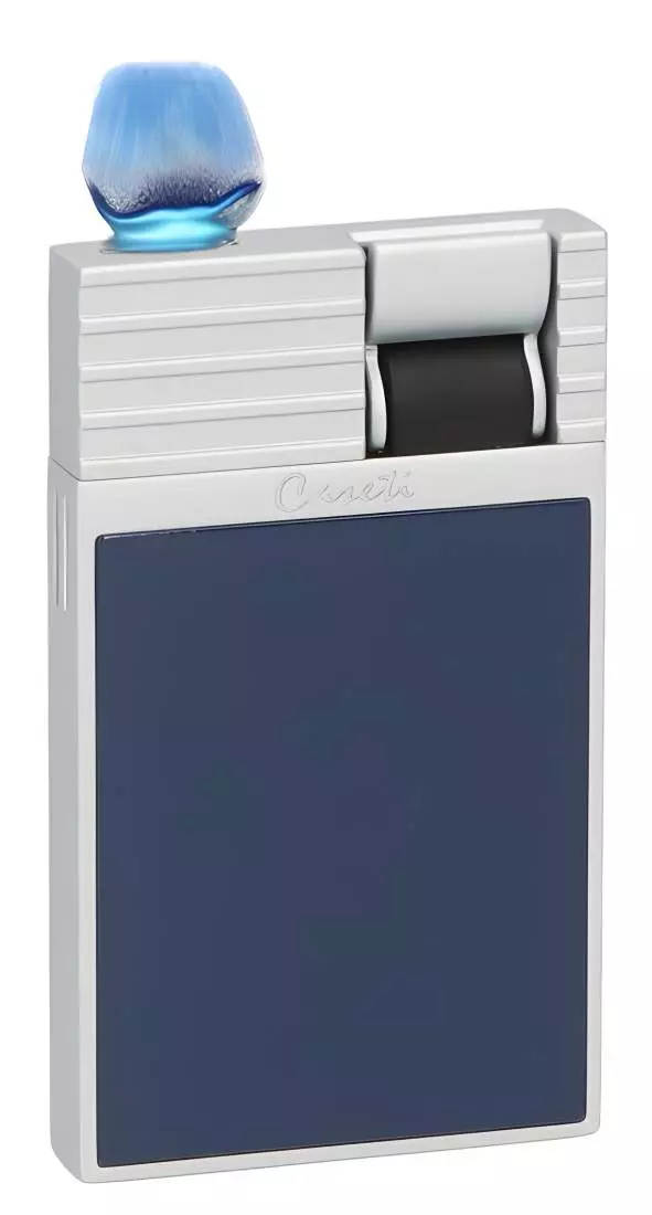Produktbild: Caseti Paris Feuerzeug dunkelblau silber Flamme
