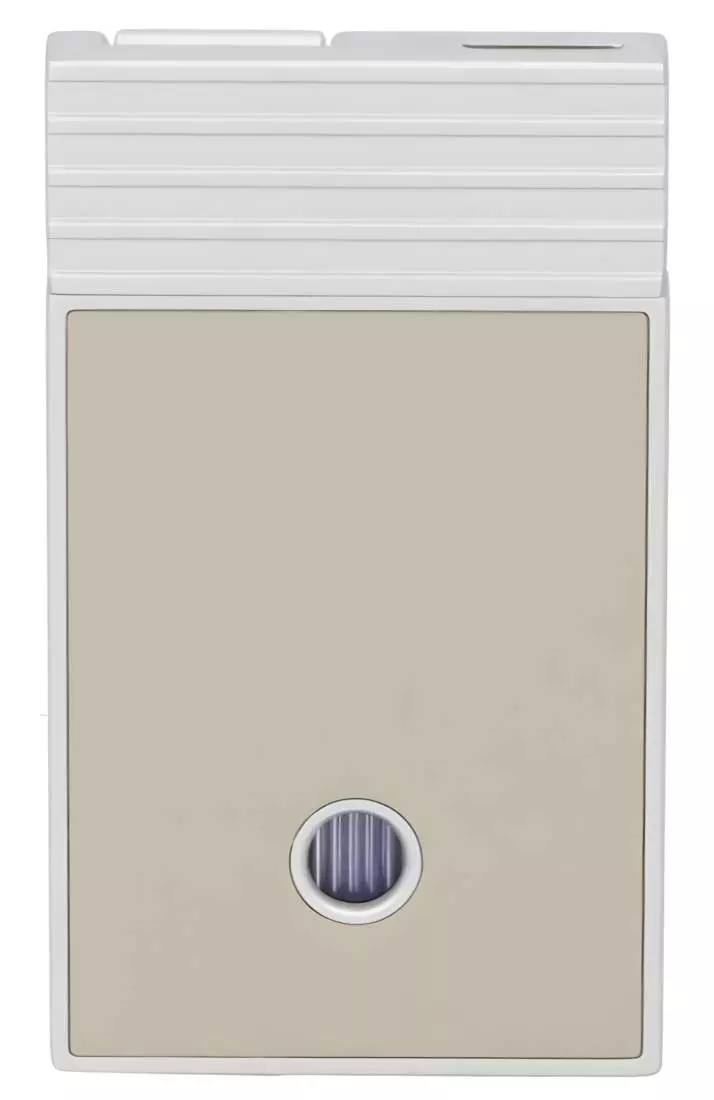 Produktbild: Caseti Paris Feuerzeug grau-beige Flat Jet Flamme hinten