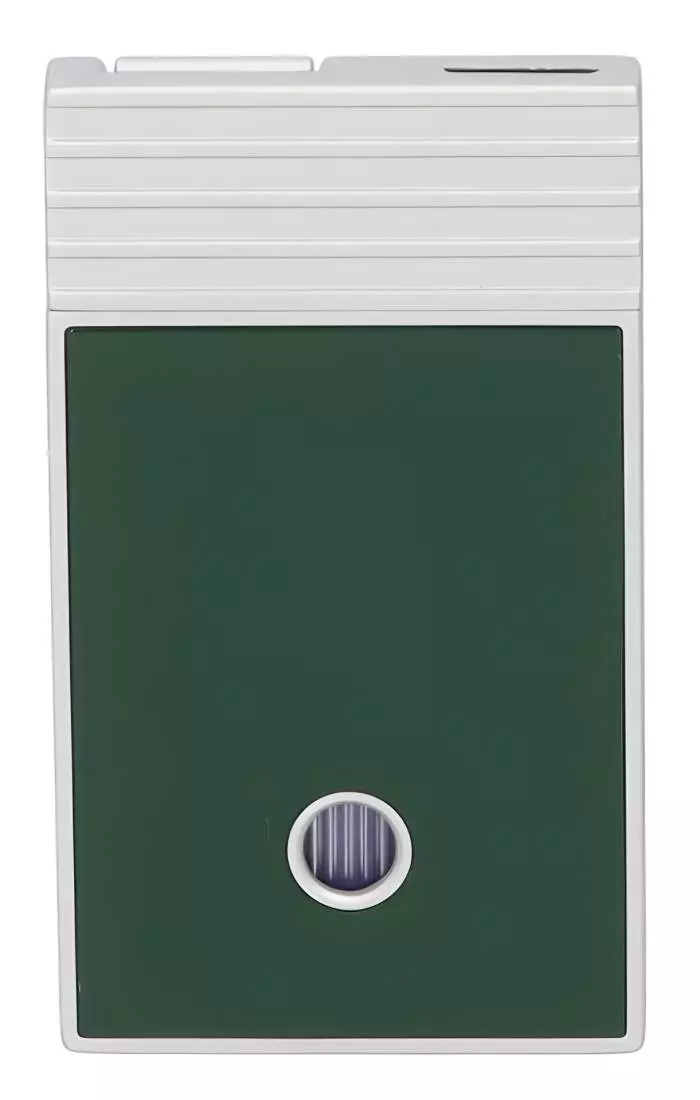 Produktbild: Caseti Paris Feuerzeug grün Flat Jet Flamme hinten