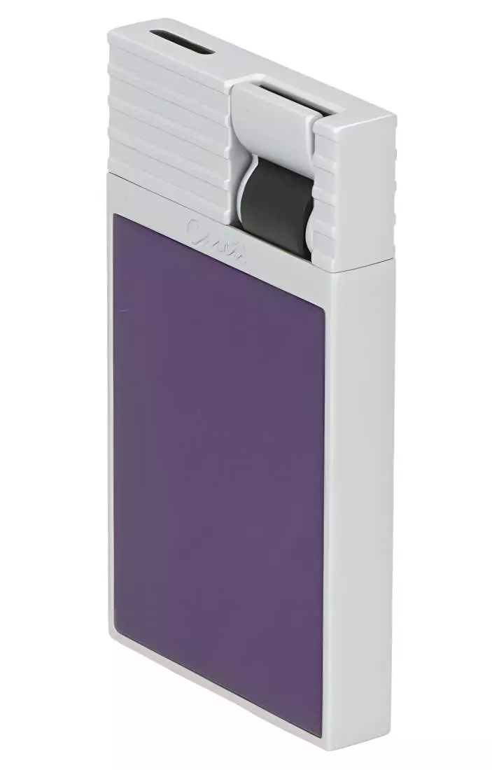 Produktbild: Caseti Paris Feuerzeug lila Flat Jet Flamme seitlich