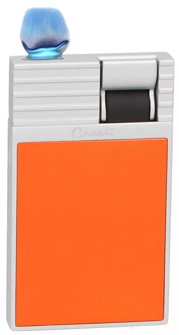 Produktbild: Caseti Paris Feuerzeug orange Flat Jet Flamme mit Flamme