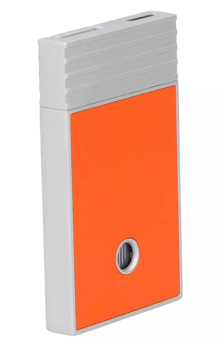 Produktbild: Caseti Paris Feuerzeug orange Flat Jet Flamme seitlich hinten