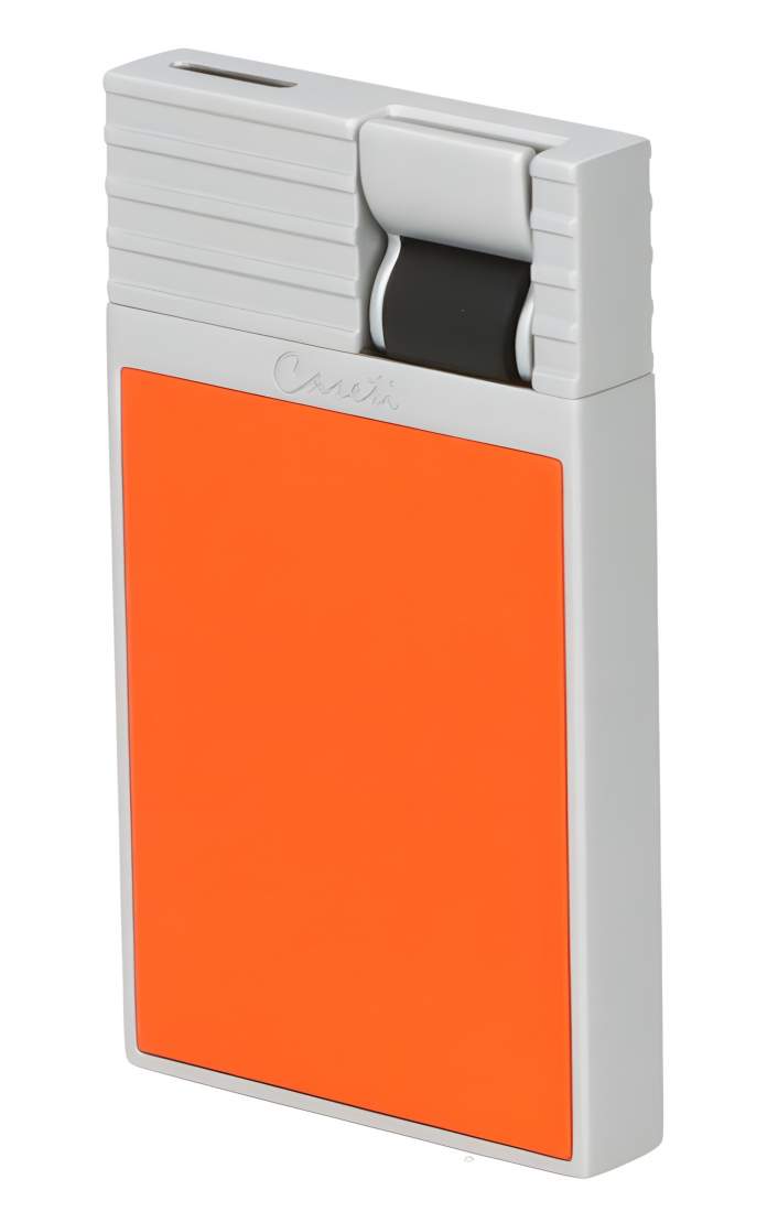 Produktbild: Caseti Paris Feuerzeug orange Flat Jet Flamme seitlich