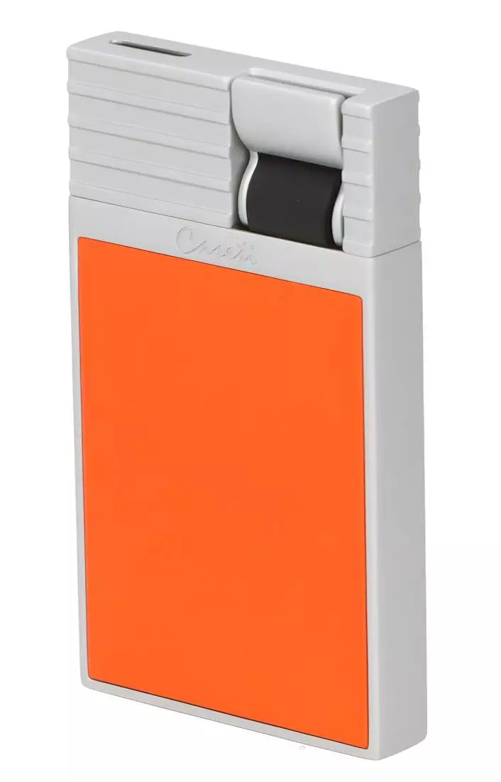 Produktbild: Caseti Paris Feuerzeug orange Flat Jet Flamme seitlich