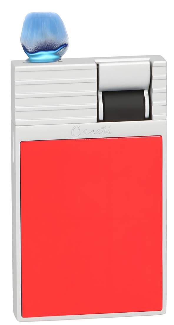 Produktbild: Caseti Paris Feuerzeug rot Flat Jet Flamme mit Flamme