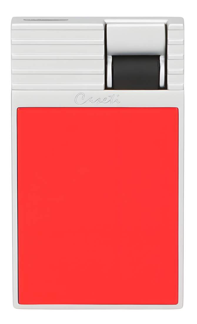 Produktbild: Caseti Paris Feuerzeug rot Flat Jet Flamme vorne