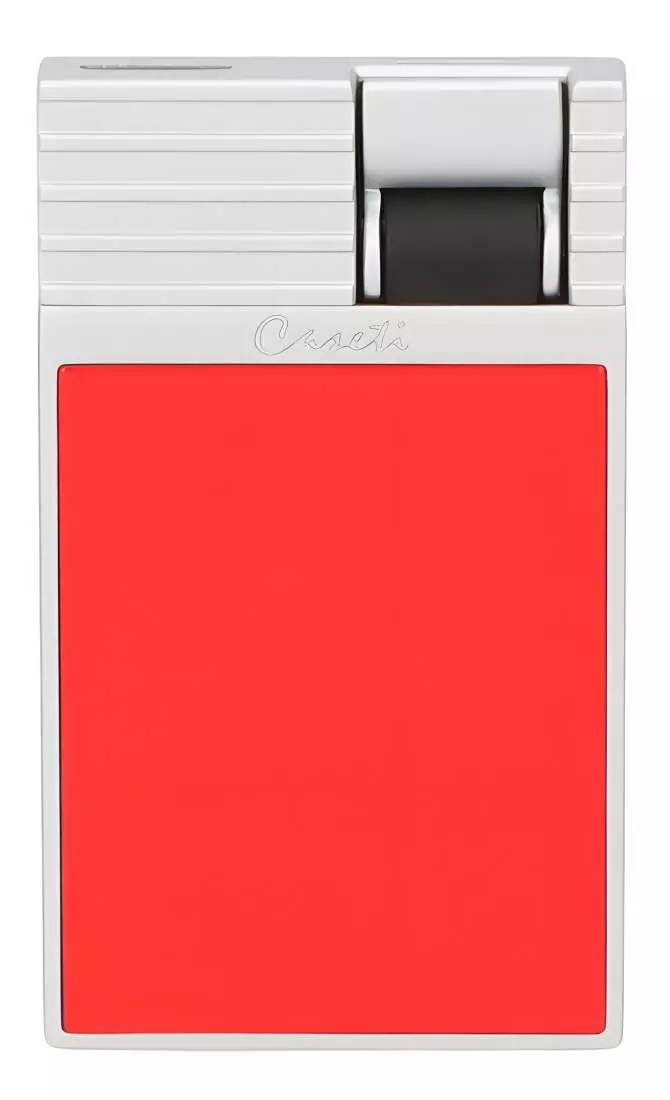 Produktbild: Caseti Paris Feuerzeug rot Flat Jet Flamme vorne