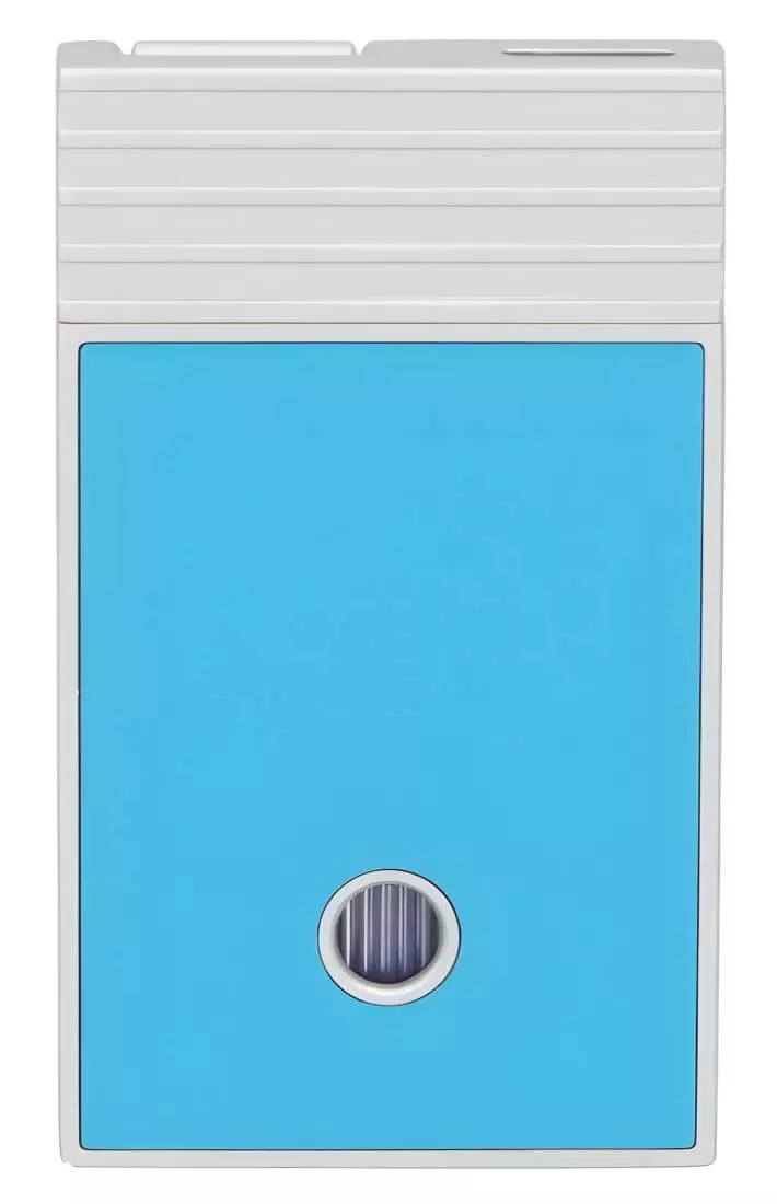 Produktbild: Caseti Paris Feuerzeug türkisblau Flat Jet Flamme hinten