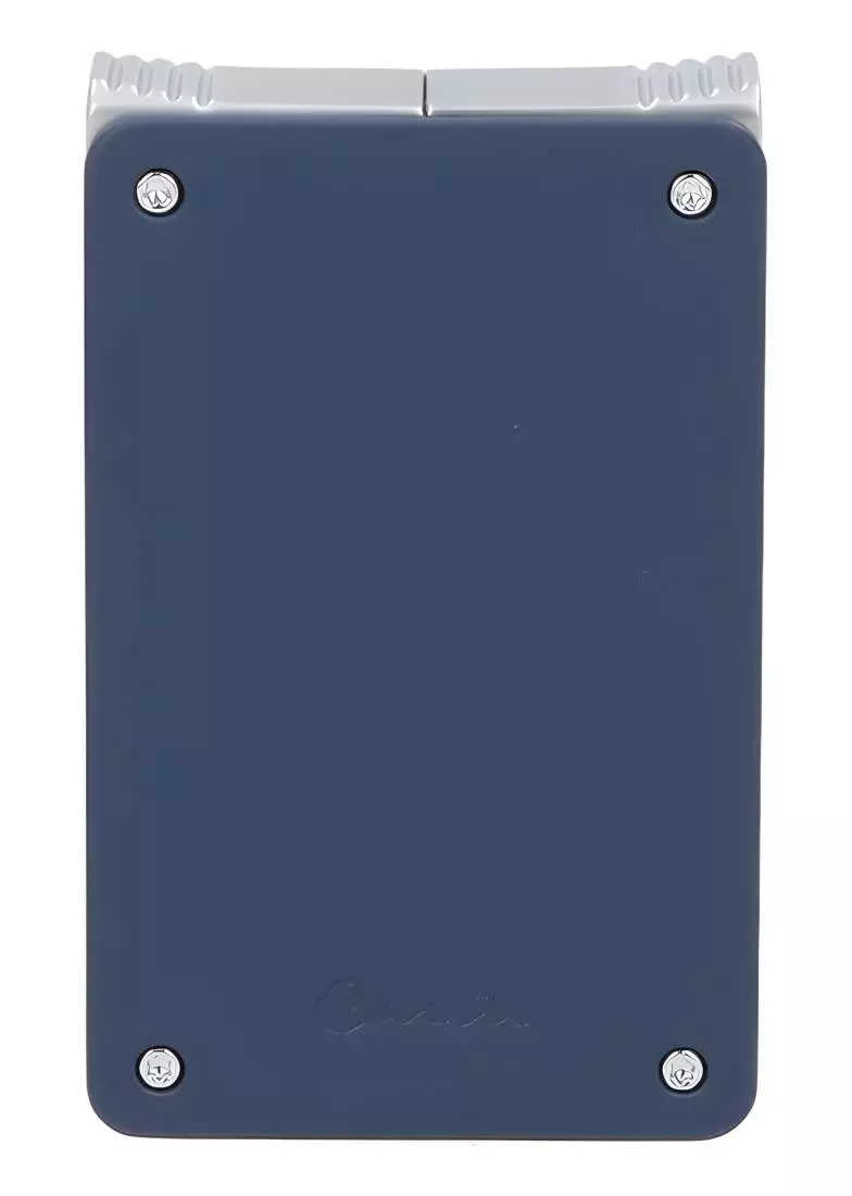 Produktbild: Caseti Paris Duo-Feuerzeug blau chrom vorne