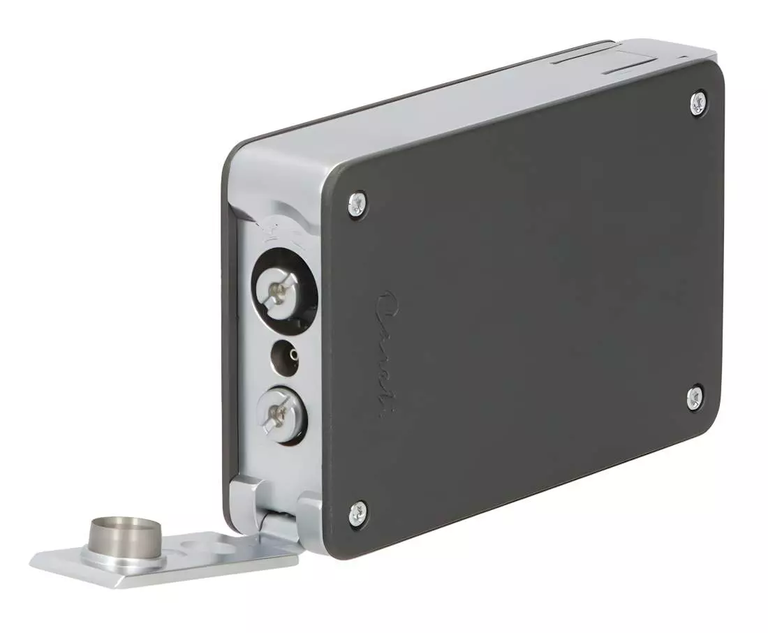 Produktbild: Caseti Paris Duo-Feuerzeug grau chrom unten