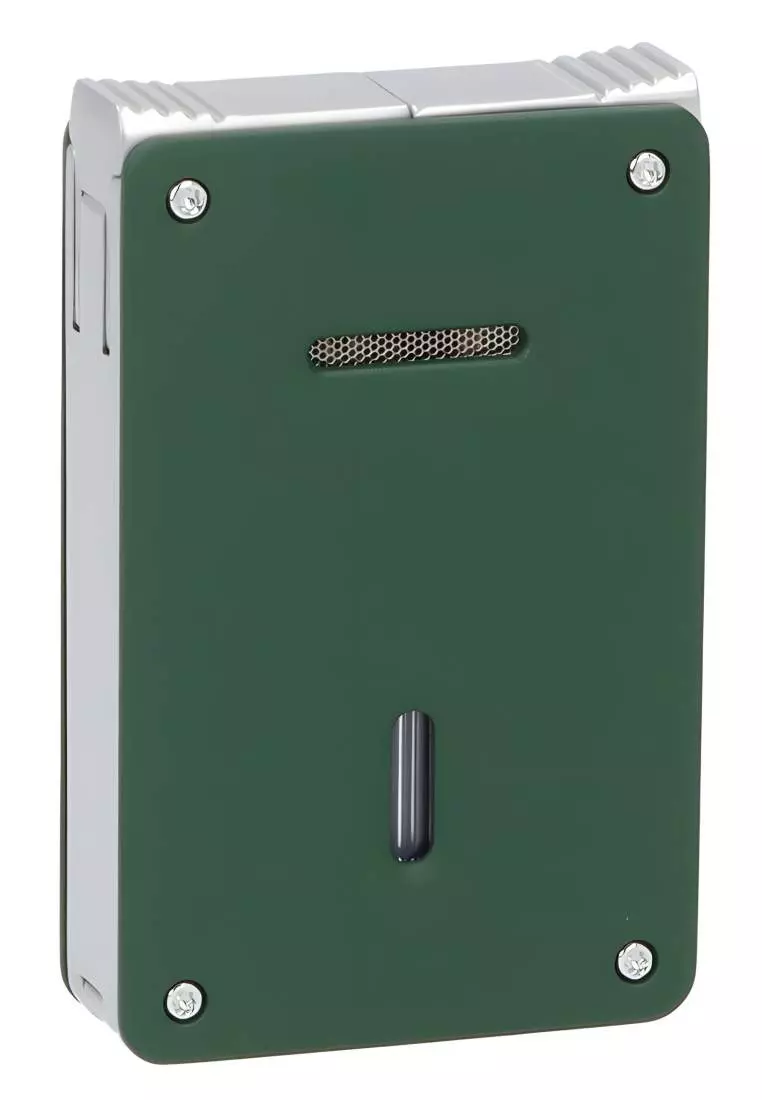 Produktbild: Caseti Paris Duo-Feuerzeug grün chrom hinten