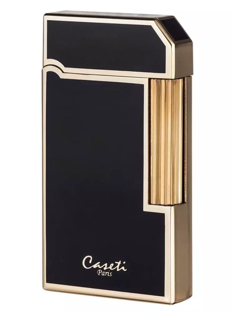Caseti Paris Feuerzeug Rom schwarz gold Caree