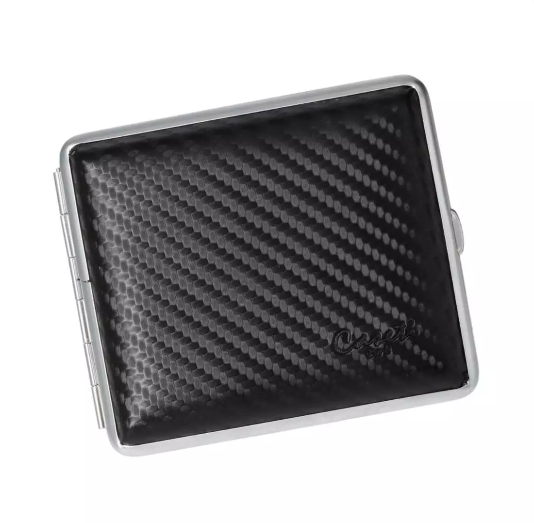 Produktbild: Zigarettenetui Caseti Carbonoptik 18er schräg