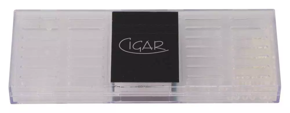 Cigar Polymerbefeuchter eckig gross transparent
