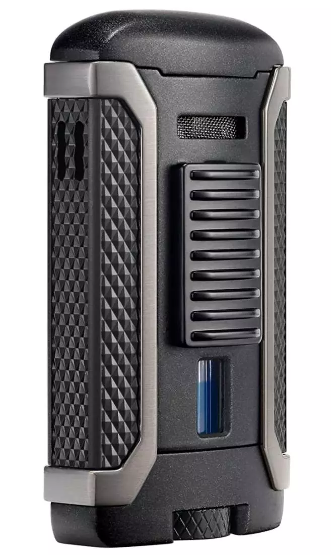 Artikelbild: Colibri Apex II Feuerzeug schwarz seitlich Produktbild: Colibri Apex II Feuerzeug schwarz seitlich