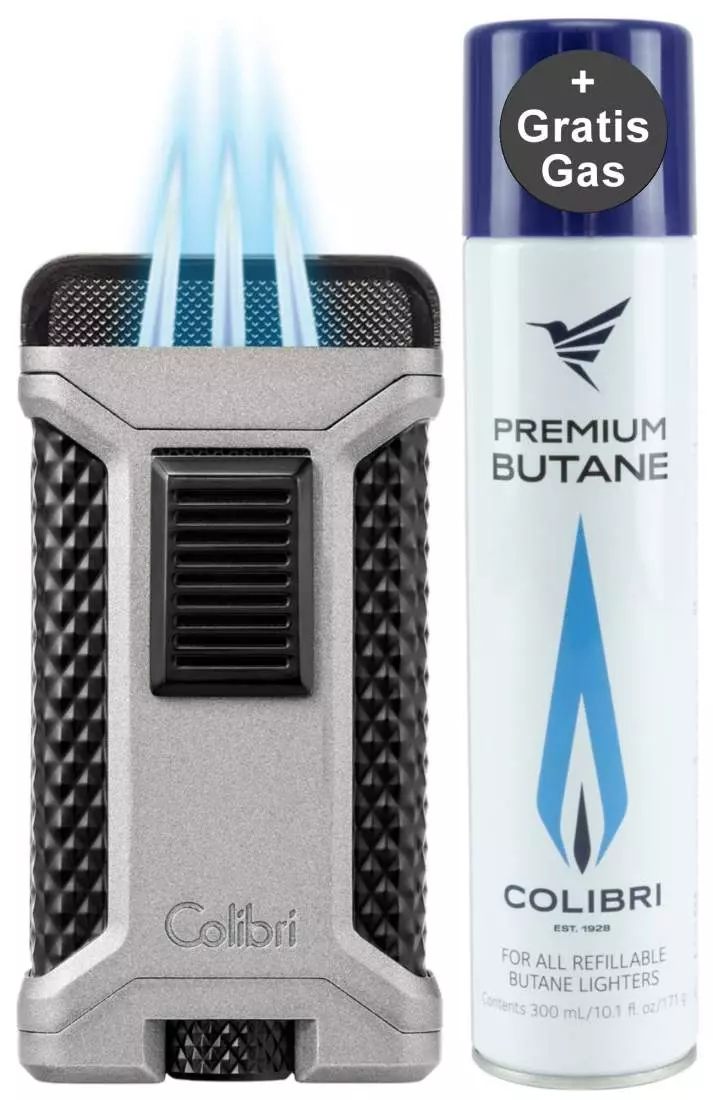 Artikelbild: Colibri Ascari anthrazit schwarz Feuerzeug Produktbild: Colibri Ascari anthrazit schwarz Feuerzeug
