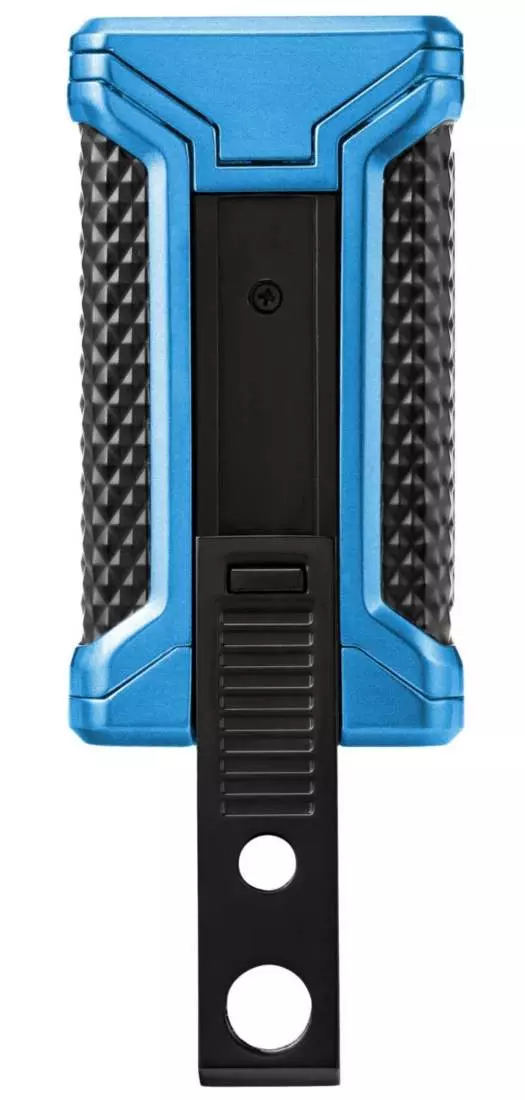 Artikelbild: Colibri Ascari blau schwarz Feuerzeug hinten Produktbild: Colibri Ascari blau schwarz Feuerzeug hinten