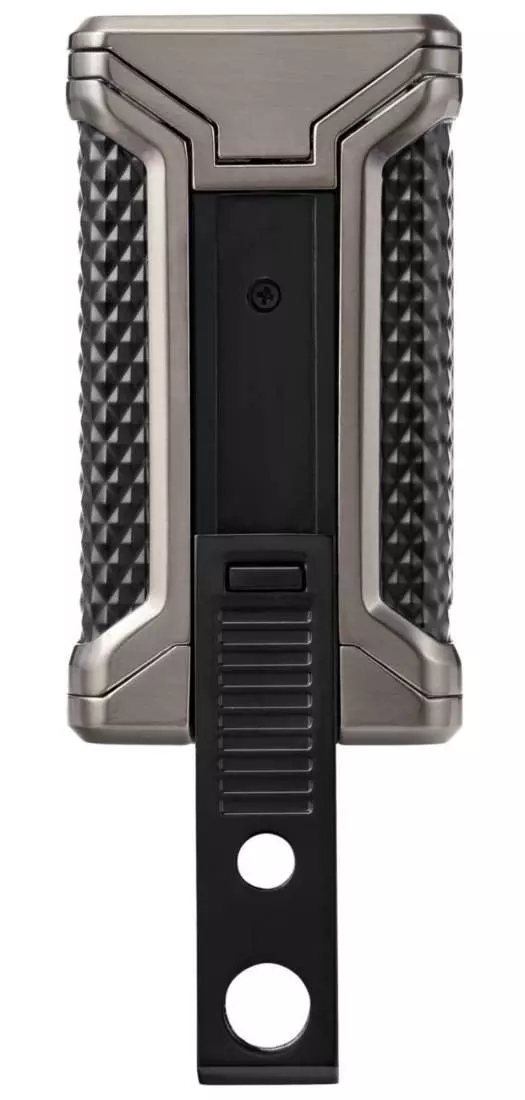 Artikelbild: Colibri Ascari gun schwarz Feuerzeug hinten Produktbild: Colibri Ascari gun schwarz Feuerzeug hinten