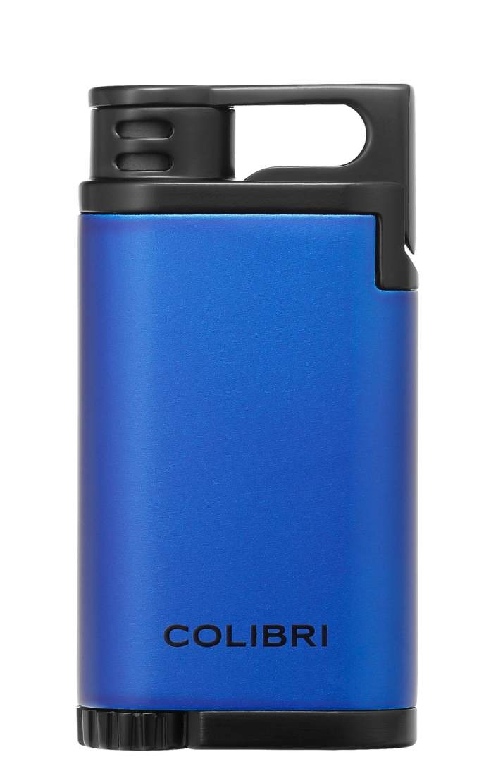 Produktbild: Colibri Feuerzeug Belmont blau metallic schwarz