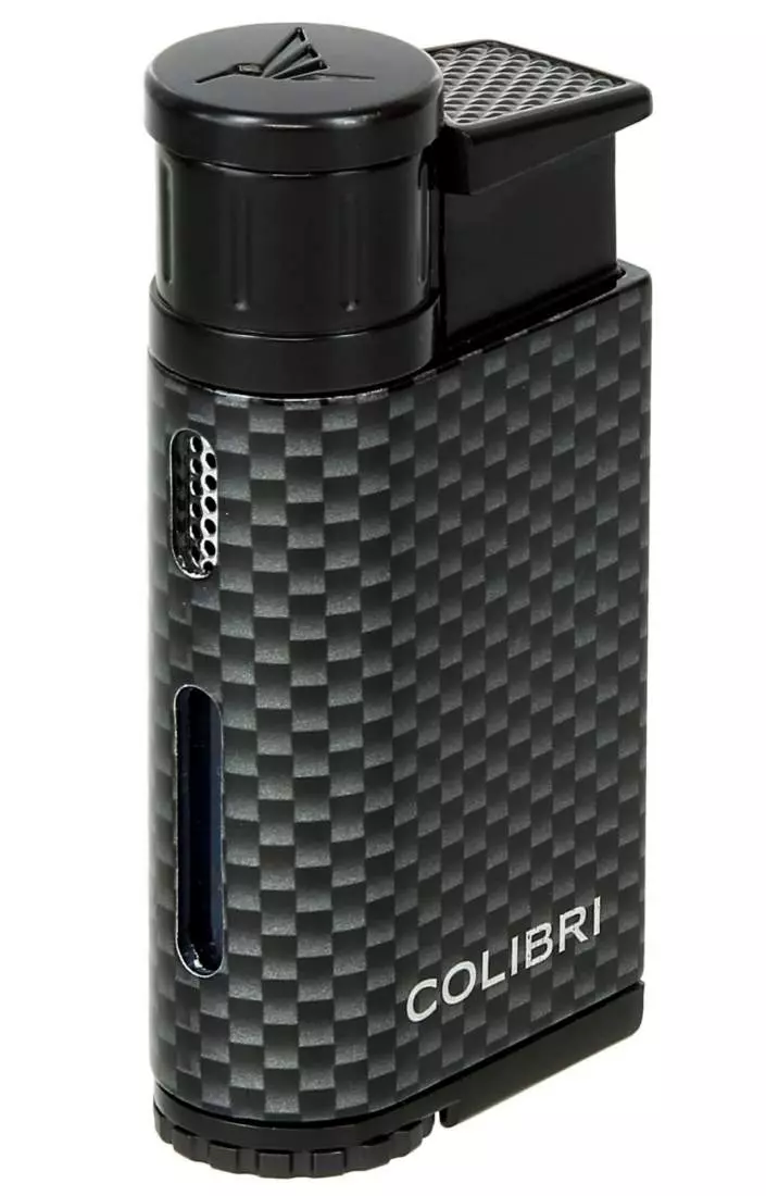 Produktbild: Colibri Evo schwarz Carbon Design Feuerzeug