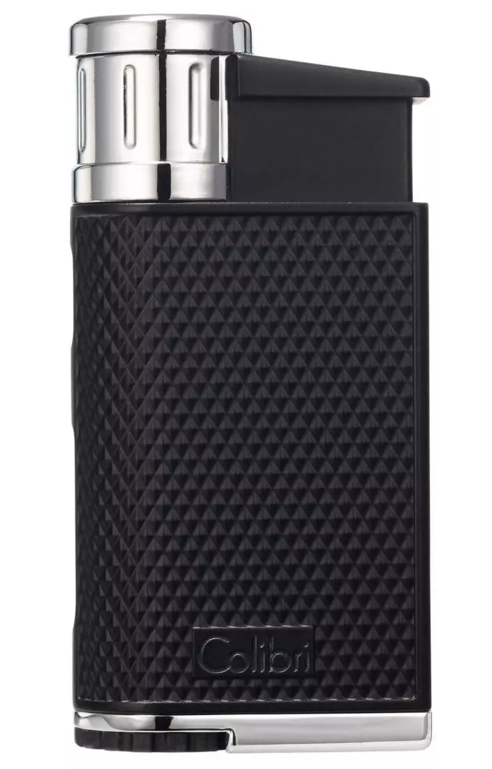 Produktbild: Colibri Evo schwarz-chrom Feuerzeug vorne