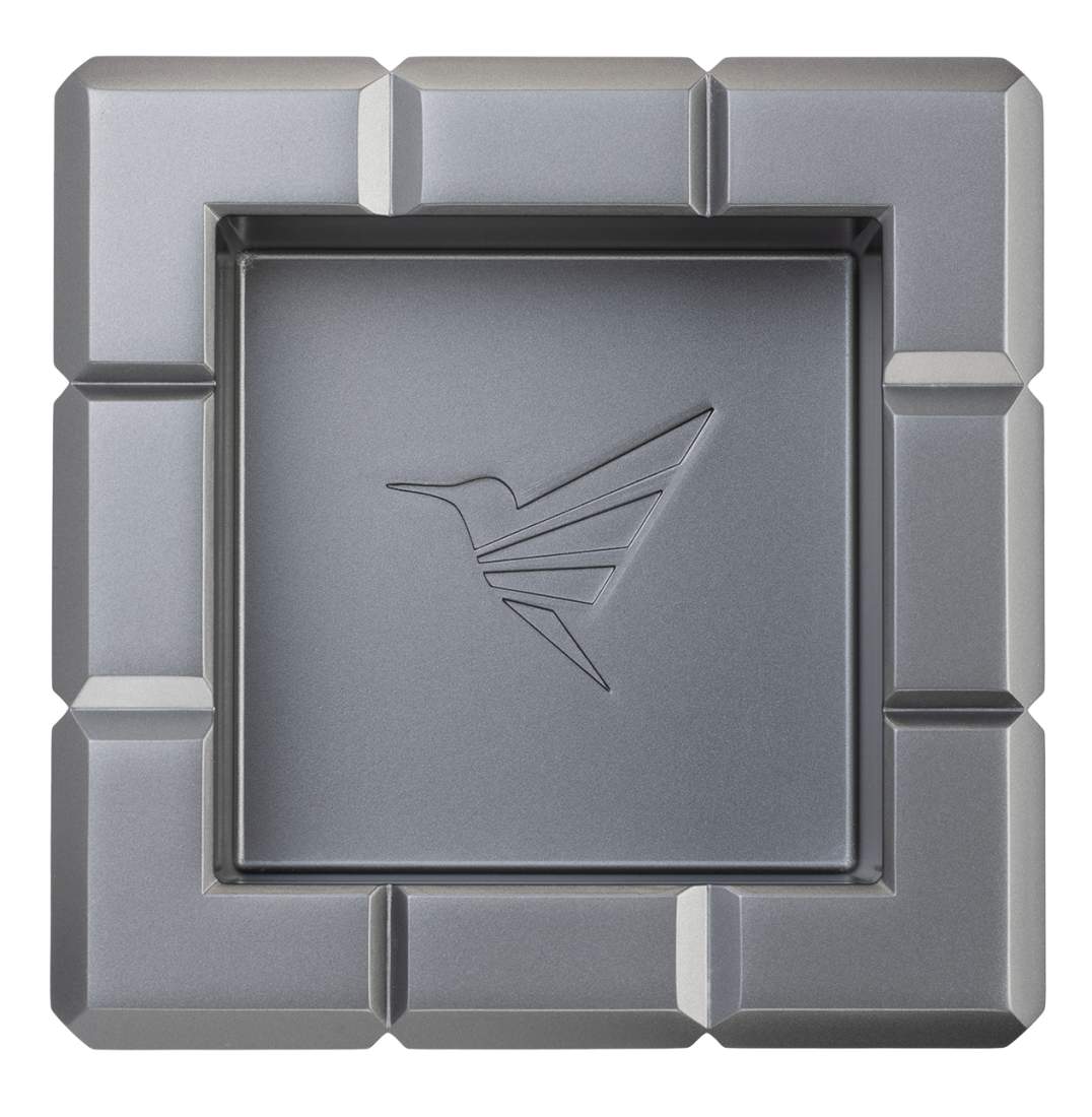 Produktbild: Colibri Heritage Cube anthrazit Zigarrenascher mit 4 Ablagen