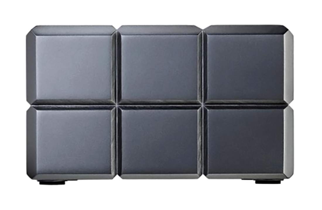 Produktbild: Colibri Heritage Cube anthrazit Zigarrenascher seitlich