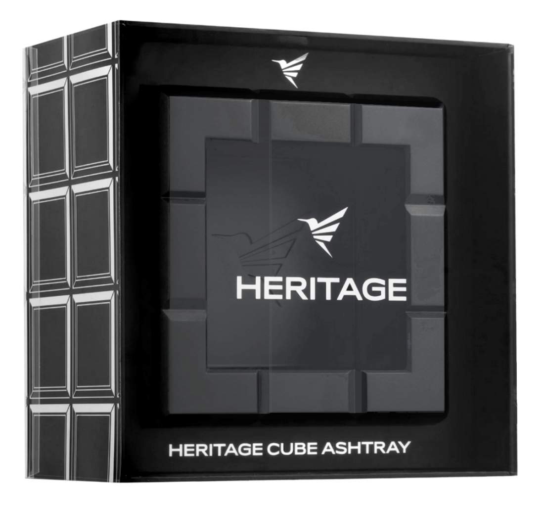 Produktbild: Colibri Heritage Cube anthrazit Zigarrenascher Verpackung